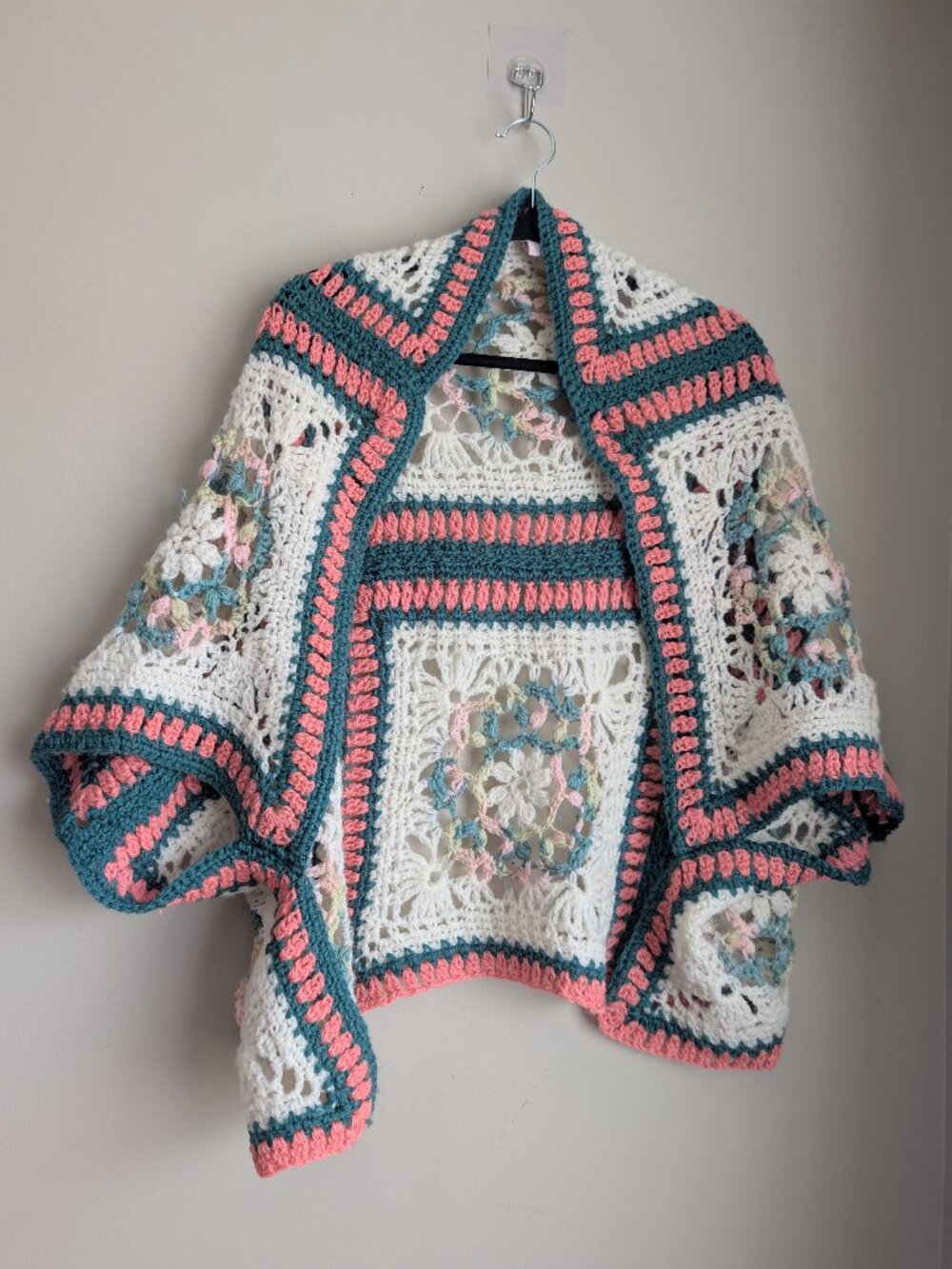 Upcycled Crochet Bohemian Cardigan